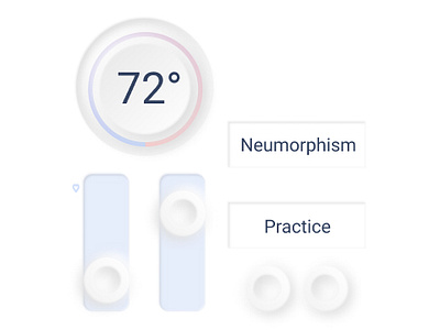 Neumorphism Practice button design graphic design neumorphism slider ui vector