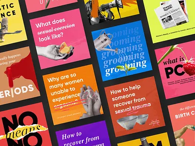 Women's Republic Instagram Campaigns activism awareness campaigns branding feminism logo design social justice social media typography