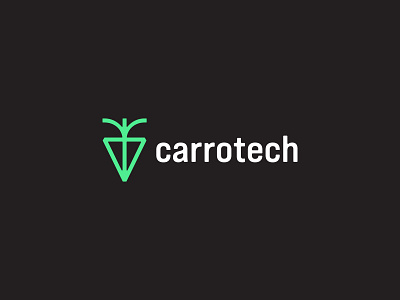 Carrotech Logo Design Concept agricultural tech agriculture agro bold brand branding identity business carrot corps data farm farmer iot it minimal modern logo design simple logomark smart farming software technology