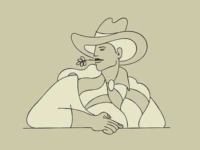 DUO cowboy desert illustration procreate vector western