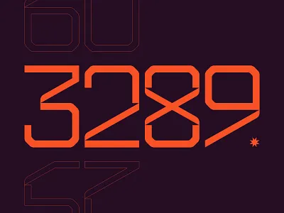 Numbers branding design logo numbers type typeface typography