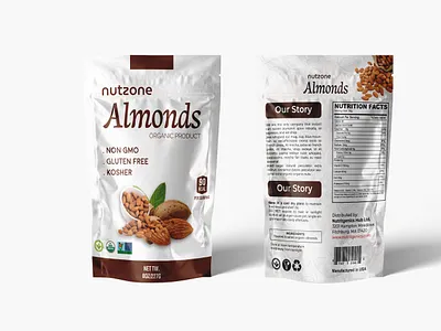 ALMOND POUCH PACKAGING DESIGN pouch bag design