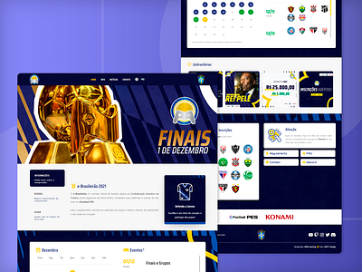 e-Brasileirão 2021 | eSports Landing Page clean minimal soccer ui ux website
