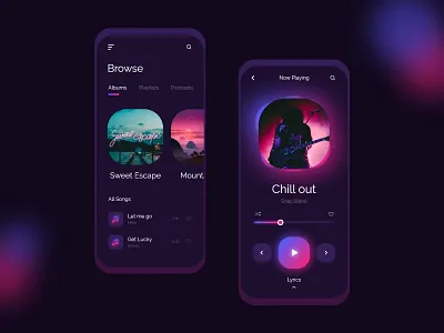 Daily UI 009 - Music Player art branding design graphic design minimal mobile mobile app music music player ui ux