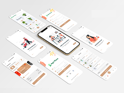 Agri Flora - Gardening Supply Store case study design mobile apps ui design