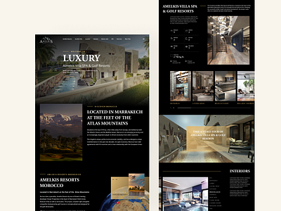 Villa in Morocco 💠 exteriors interiors landing page living experiens morocco real estate ui villa