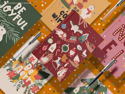 Funny Christmas toys❤️ seamless pattern