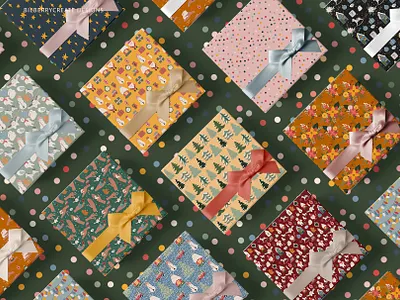 Funny Christmas toys❤️ seamless pattern