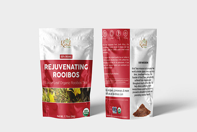 REJUVENATING ROOIBOS TEA PACKAGING pouch bag design