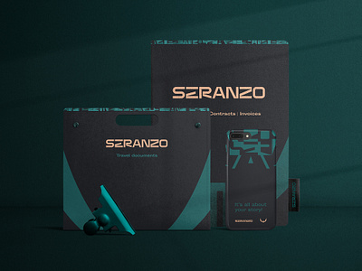 Seranzo | Travel Documents & Phone Case binder brand brand identity branding case collateral folder marketing agency office paperwork premium print touchpoints travel travel documents visual identity