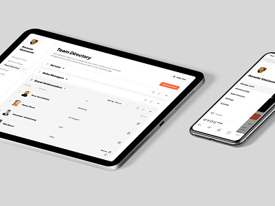 Team dashboard. Team directory for OVOU Smart Business Card basov card dashboard dashboard design digital card manage cards minimal minimalistic mobile app mobile profile mobile ui ovou saas design smart team team directory teams ui ux web