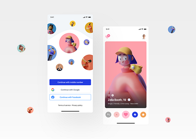 Sail: A Modern Dating App 3d clean component dashboard dating design system figma source file fresh icon interaction design minimal modern design new product ui ui design user experience user interface ux ux design