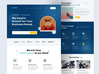 Creative Agency - Landing Page creative creative agency design landing landing page landing page design landingpage web web design