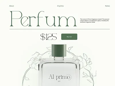Perfum Product page e commerce landing page parfum perfum product shop ui ux