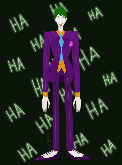 Joker adobe character design creative cloude digital painting illustration illustrator joker painting photoshop