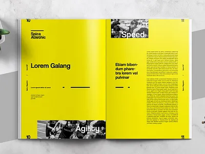 Art and Exhibition Magazine Editorial Template a4 brochure catalog catalogue company corporate editorial editorial design elegant exhibition indesign letter lookbook magazine modern multipurpose portfolio proposal swiss yellow