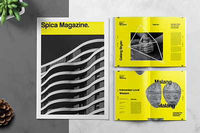 Art and Exhibition Magazine Editorial Template a4 brochure catalog catalogue company corporate editorial editorial design elegant exhibition indesign letter lookbook magazine modern multipurpose portfolio proposal swiss yellow