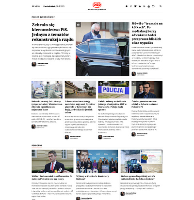 Redesign of pap.pl design figma typography ui ux webdesign