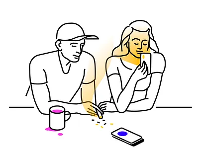 Loneliness affinity designer character clean illustration loneliness simple vector