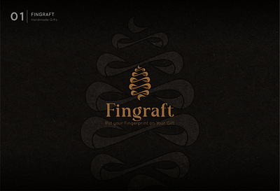 Fingraft Logo branding design graphic design illustration logo typography vector