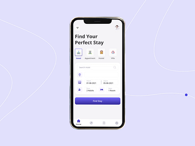 Travel Booking App Design accomodation adventure animation booking app card design explore find home ui hotel booking hotel booking ui listing ui mobile mobile app reservation room stay search travel app travel ui ui ux