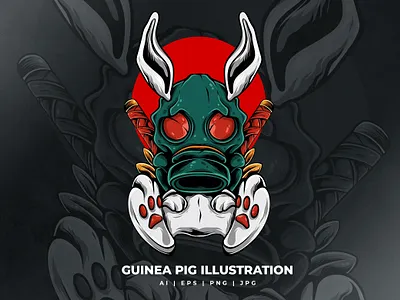 Guinea Pig Illustration 3d adobe animal animation app brand branding car design graphic design guinea illustration logo motion graphics pig ui vector