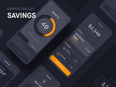 Savings / DASH Crypto Wallet - Part 2 after effect agency analytics animation app bank crypto design system dtail fintech framework nfc payment savings smartwatch strategy ui ux wallet