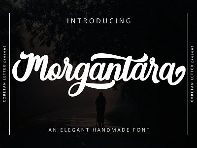 MORGANTARA TYPEFACE branding design graphic design handwritten illustration logo logotype script typeface typography