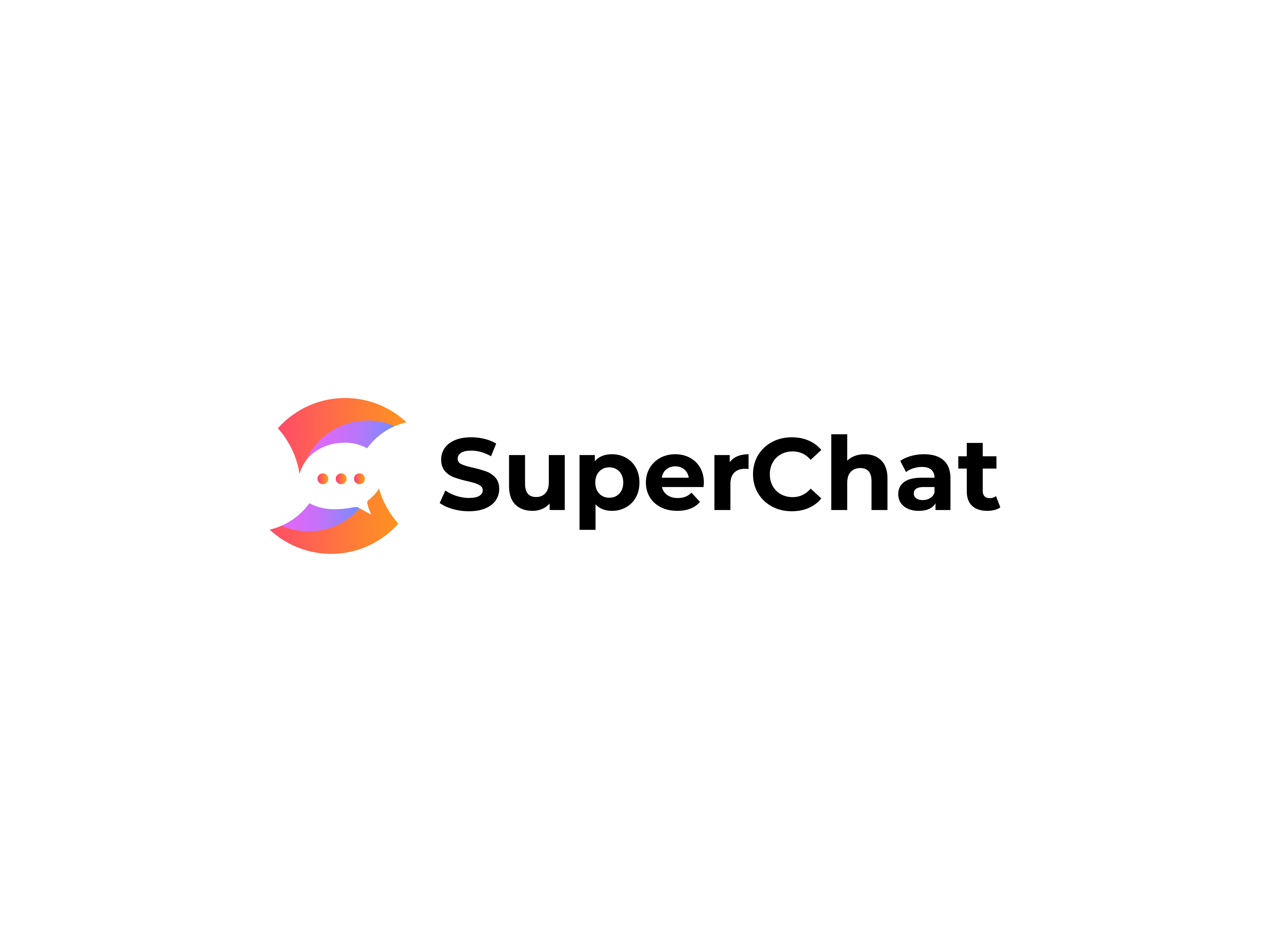 chat logo design Concept | App Icon app icon brand identity branding chat communication design graphic design lettermark logo logo design logodesign logos minimalist s letter s letter logo superchat