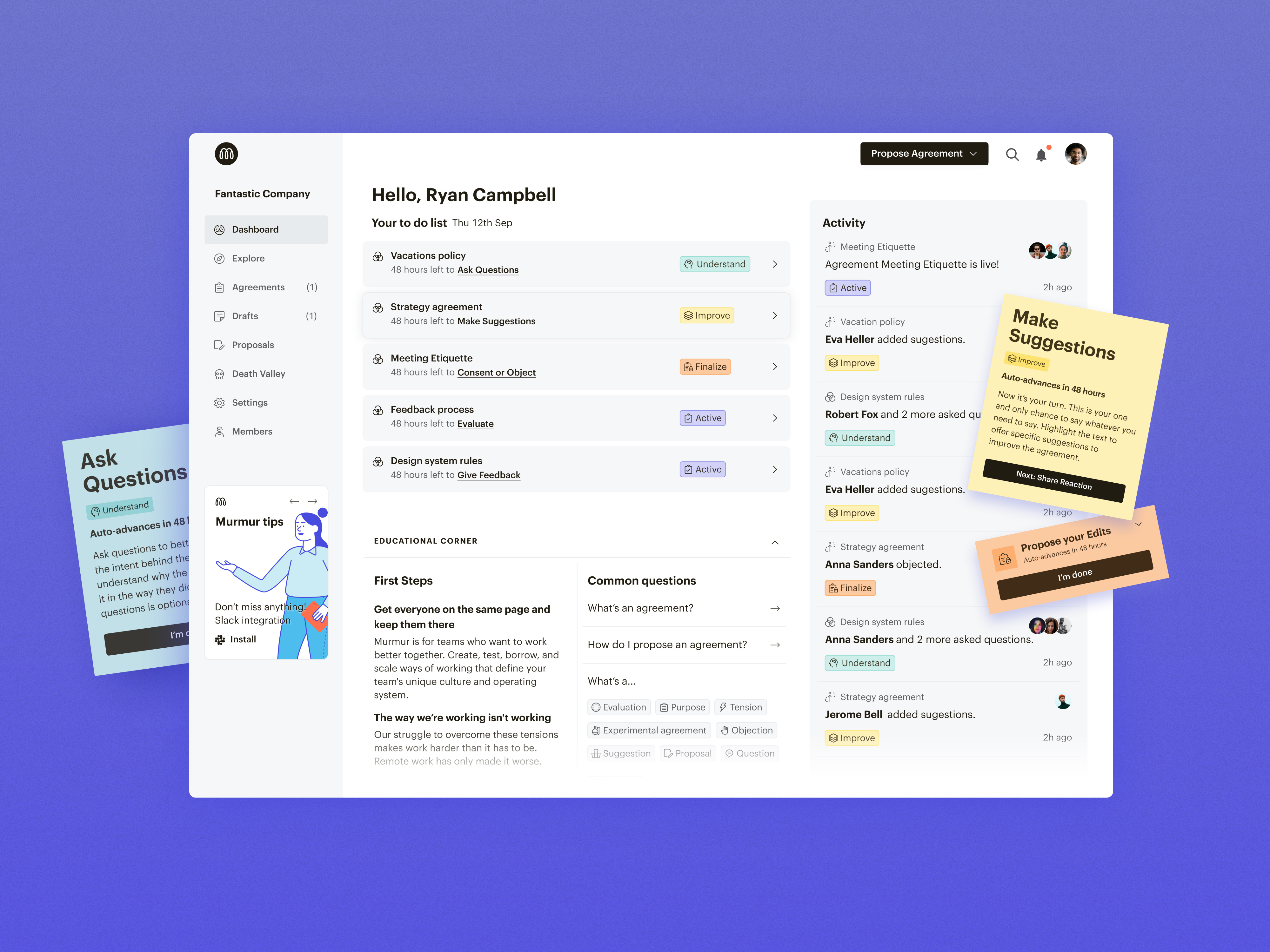 Example of Web App Design