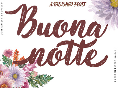 Buonanotte Font branding design handwritten illustration logo logotype script typeface typography ui