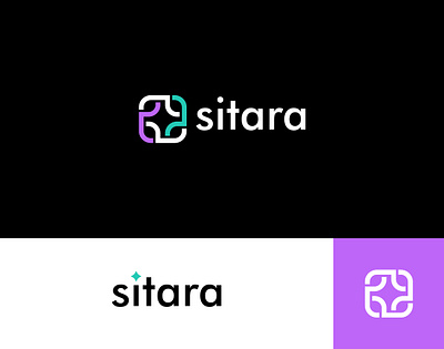 Sitara - Software Engineering Company Logo Design branding colorful design engineer engineering graphic design icon identity illustration line logo modern simple software space star technology unique