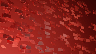 red abstract geometric objects flowing in air 3d 3d art 3d illustration 3d lamp 3d modelling design illustration three dimensional ui