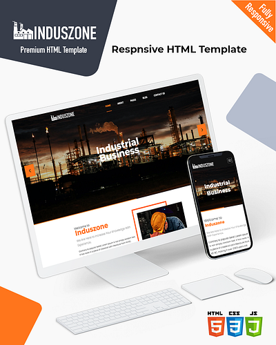 Induszone bootstrap business css html5 industrial industry machinery responsive template
