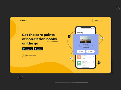 Kukwo Landing Page 2d animation animation app brand design illustration illustrations interaction landing logo motion motion design motion graphics ui uiux ux website