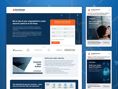 Huntsman digital ads digital design ui design webdesign