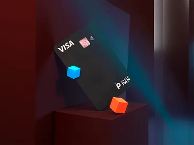 Cartão em 3D 3d design logo pandesign ui