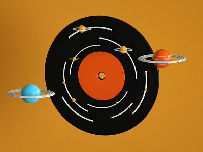 Vinyl 3D Illustration 3d cinema4d illustraion render