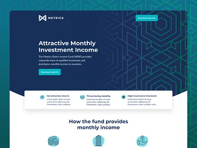 Metrics digital design ui design webdesign