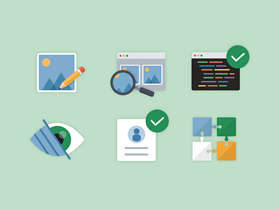 Iconography re-fresh brand identity branding design iconography icons illustration marketing vector