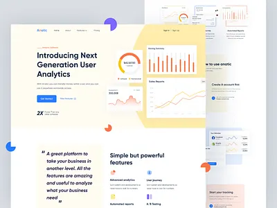 Saas: Landing Page analytics app creative dashboard dashboard design design landing page mockup saas saas app saas landing page saas product saas website ui user interface web flow design web flow template web flow website webdesign