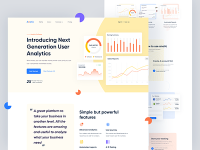 Saas: Landing Page analytics app creative dashboard dashboard design design landing page mockup saas saas app saas landing page saas product saas website ui user interface web flow design web flow template web flow website webdesign