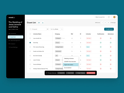 Table dashboard list table table design uiux web app