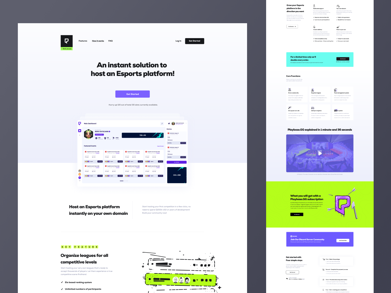 Example of Saa S UX/UI