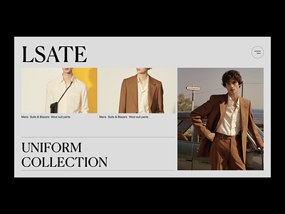 LSATE fashion ui design webdesign