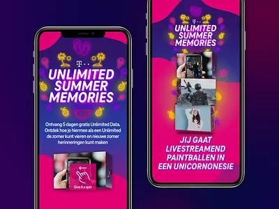 Pitch work - 🏝summer campaign 3d animation blocks branding campaign design mobile summer ui