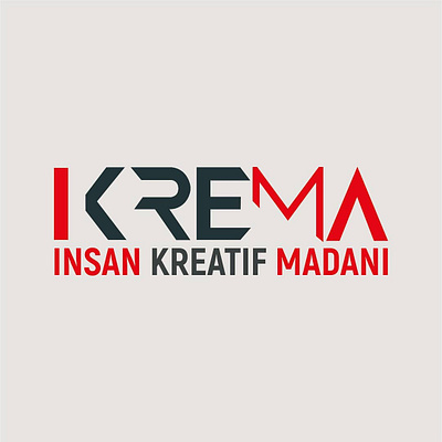 IKREMA Insan Kreatif Madani a Fashion Community Logo design illustration logo typography vector