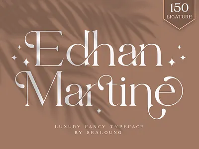 Edhan Martine btanding elegant fancy ligature logo modern serif smooth