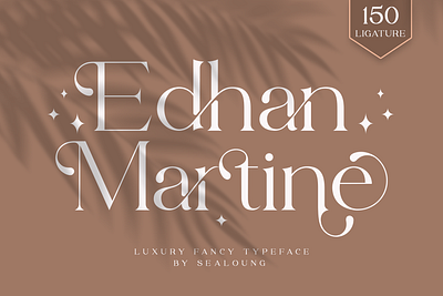 Edhan Martine btanding elegant fancy ligature logo modern serif smooth