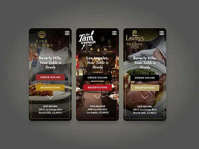 Lawry’s as an Elevated Digital Experience color design food restaurant ui ux webdesign webdevelopment website